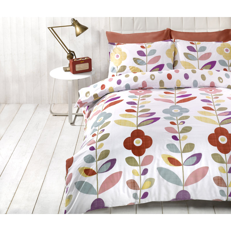 Wayfair Basics Retro Flower Duvet Cover Set & Reviews Wayfair.co.uk